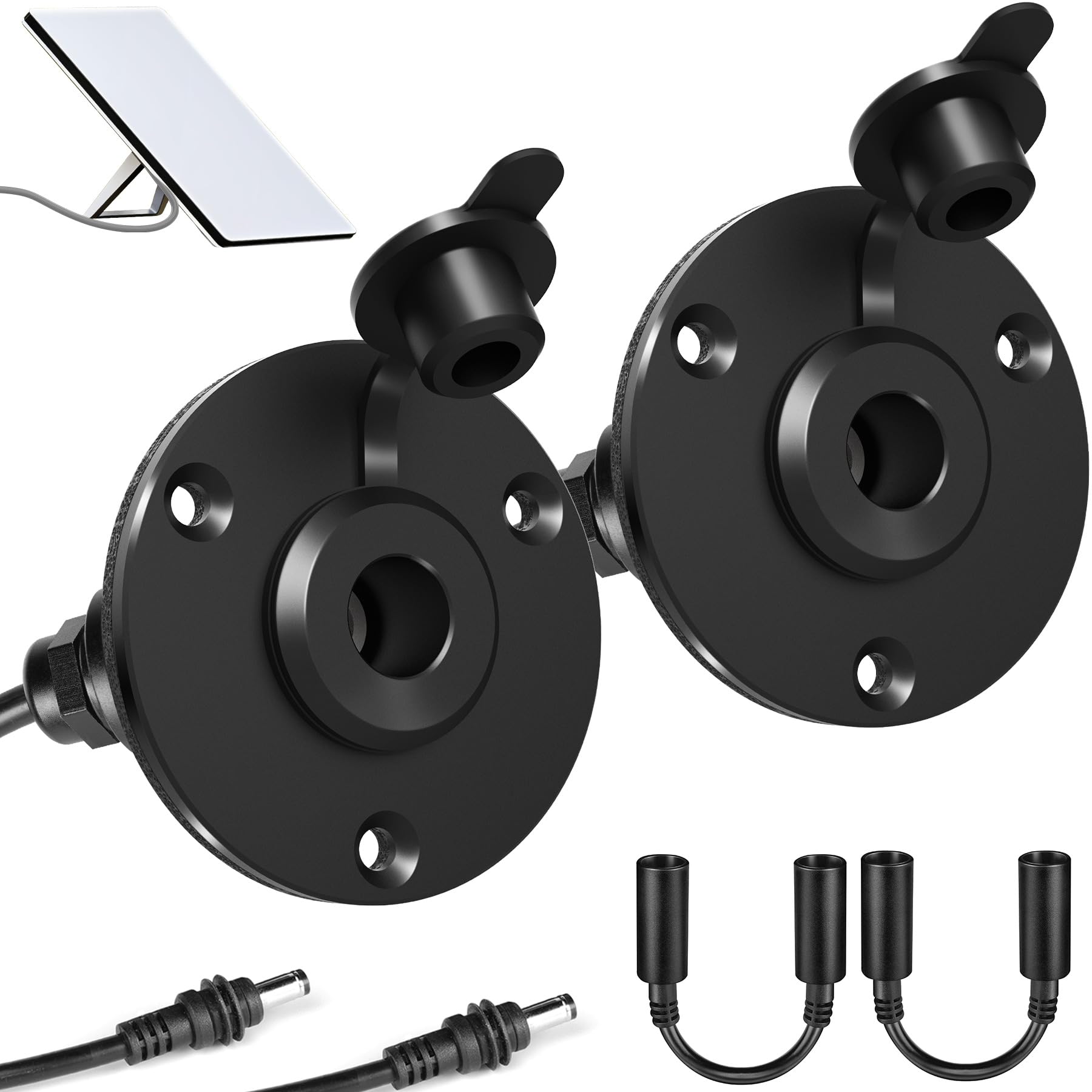 acegoo for Starlink Mini DC Female Power Socket, Aluminum Wall Pass Through Kit 5.5 x 2.1mm with DC Female to Female Extension Cable, Waterproof Panel Mount for Campervan, Boat, Caravan (2 Pack)