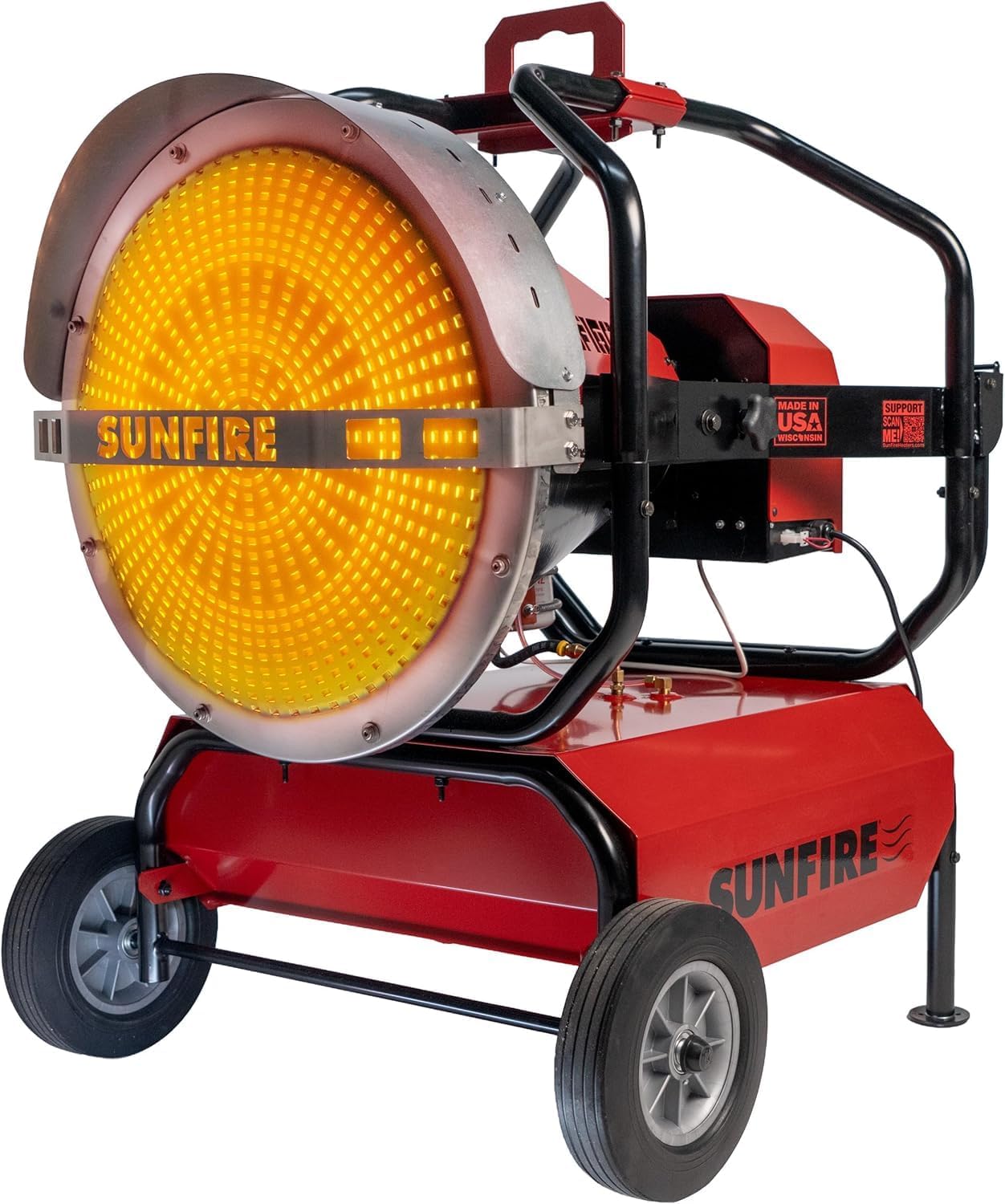 SUNFIRE Radiant Heater – 160,000 BTUs Diesel/Kerosene Transportable Industrial Heater with Quiet, Odorless Design & USA Made – SF160
