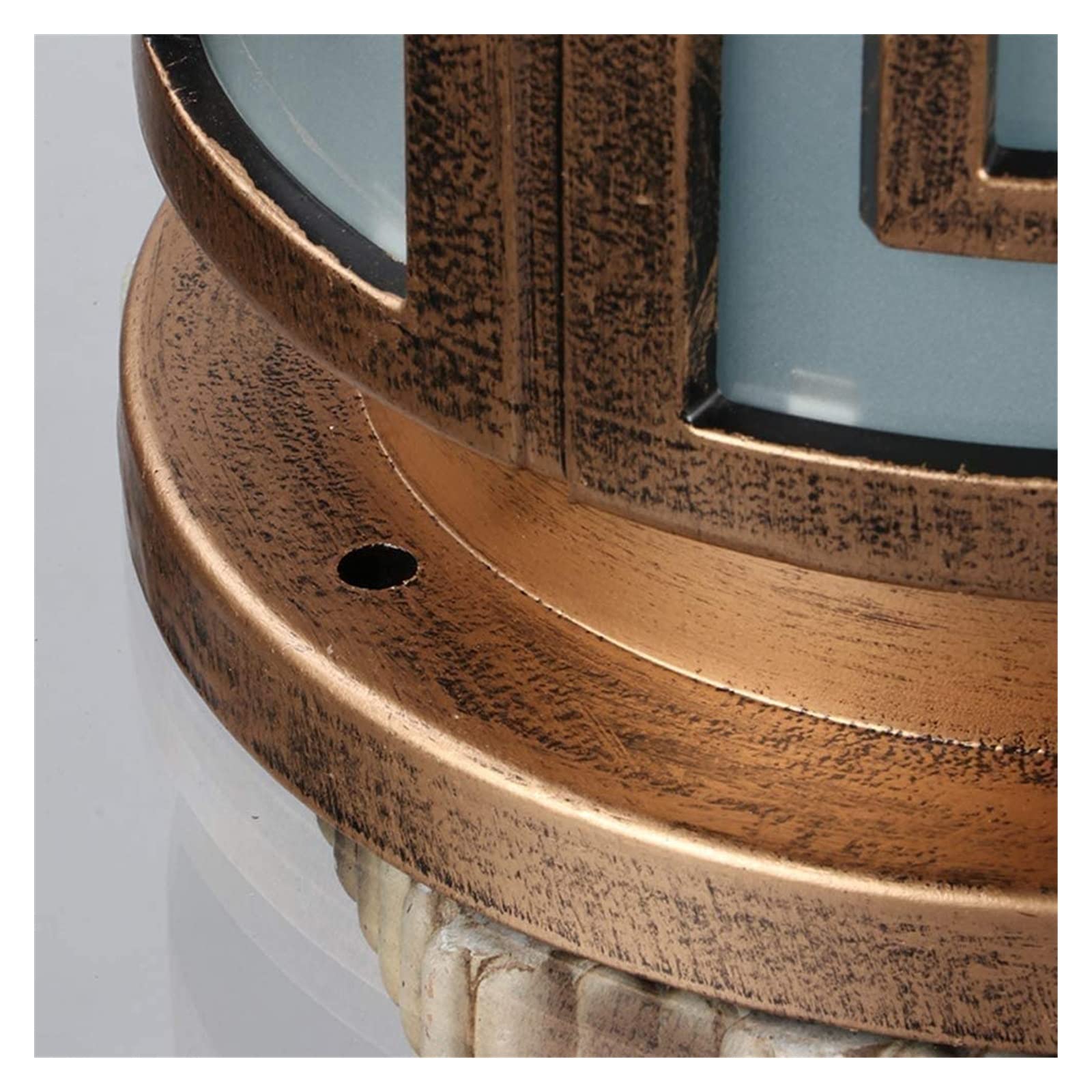 Lampada da cortile Solar Outdoor Post Cap Lights Lampada da giardino impermeabile in bronzo Lampada da pilastro a palo retrò antica Lampada a colonna in alluminio Lampione da giardino Patio Decorativo