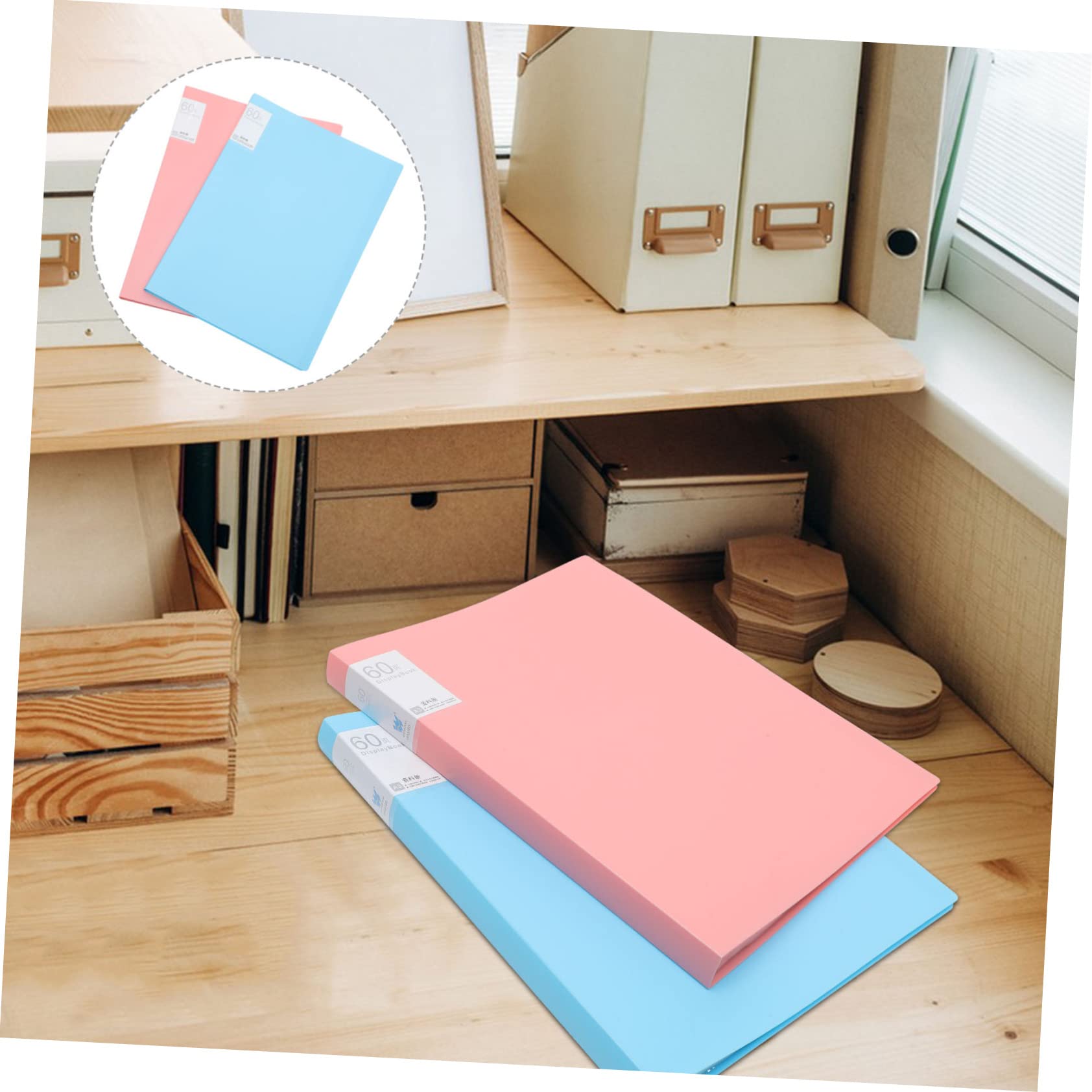 OSALADI 2piezas Carpeta De Plástico Para Artistas Almacenamiento De Pinturas Organizador De Carpetas