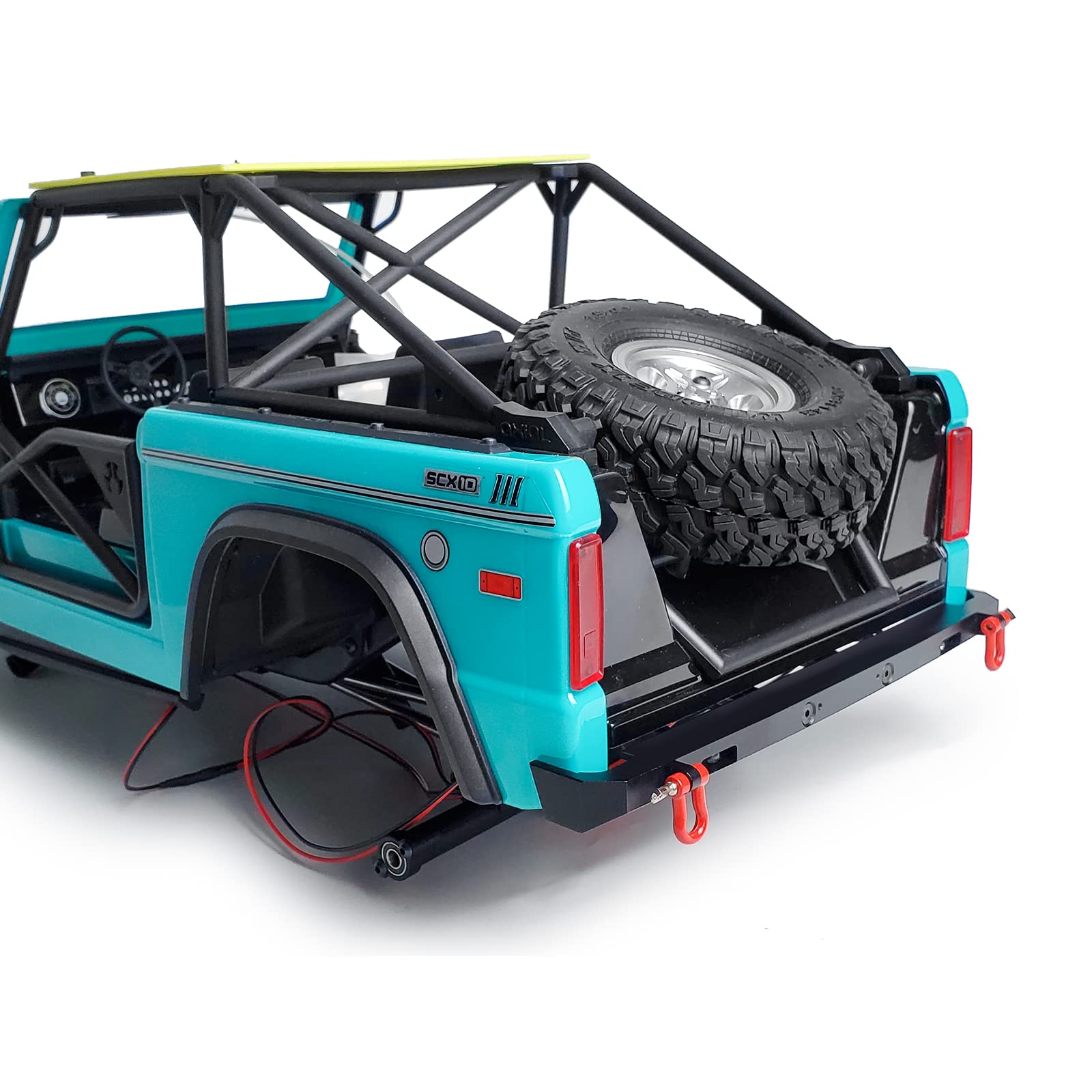 Metal Rear Bumper With LED Lights For Axial SCX10 III Bronco RC Crawler - View #12