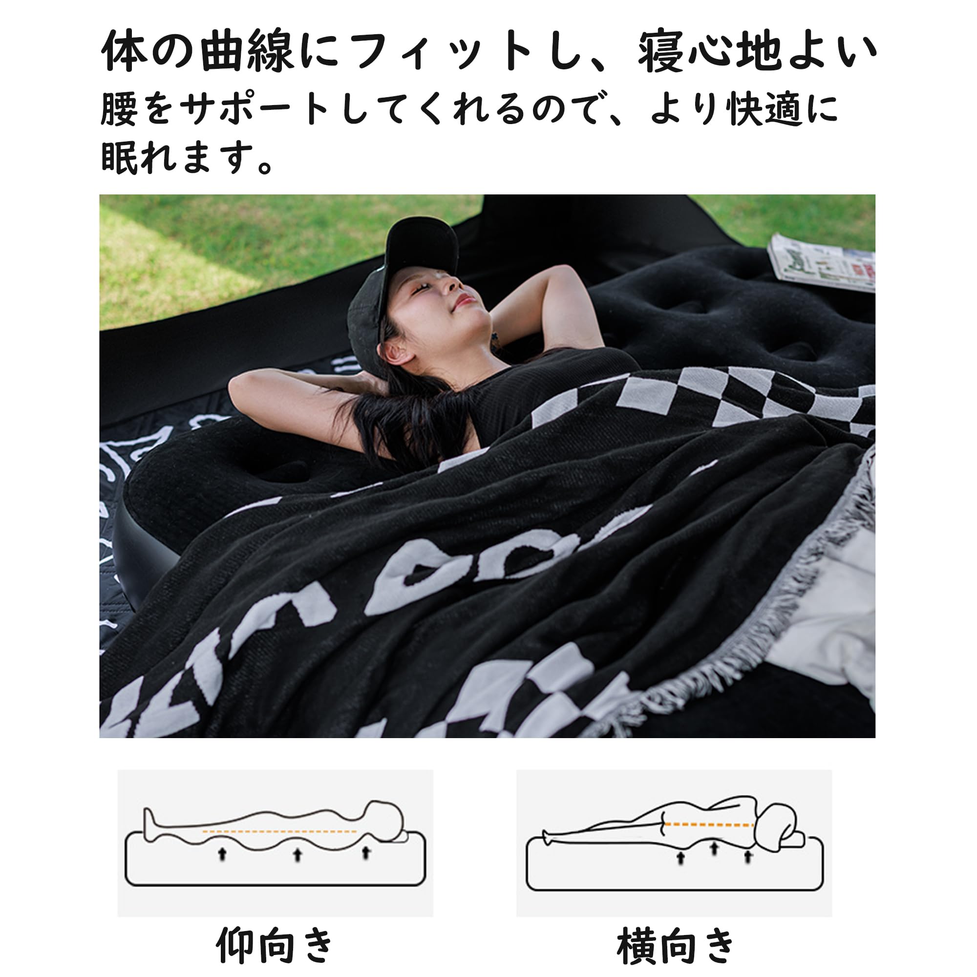 Amazon.co.jp: Naturehike Blackdog 電動エアーベッド 3分自動