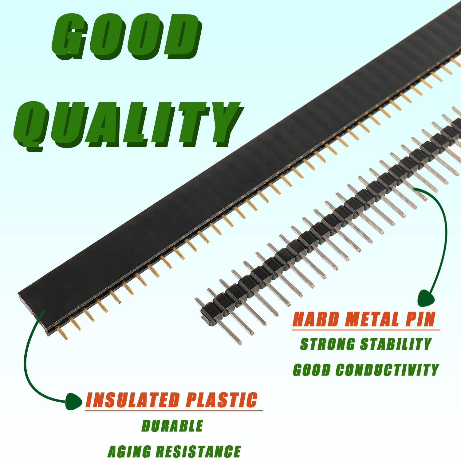 Pin Header 2.54mm 40 Pin Femmina Maschio PCB Saldare 50 Sztuk