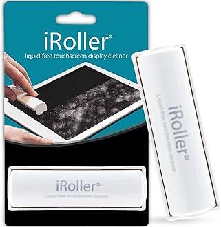 Screen Cleaner by iRoller - No Need for Spray or Wipes - Liquid Free iPad Screen Cleaner Roller Tool - Washable & Reusable - Phone Screen Cleaner Ideal for iPhone, Laptop, Computer Touchscreen - 3.5"