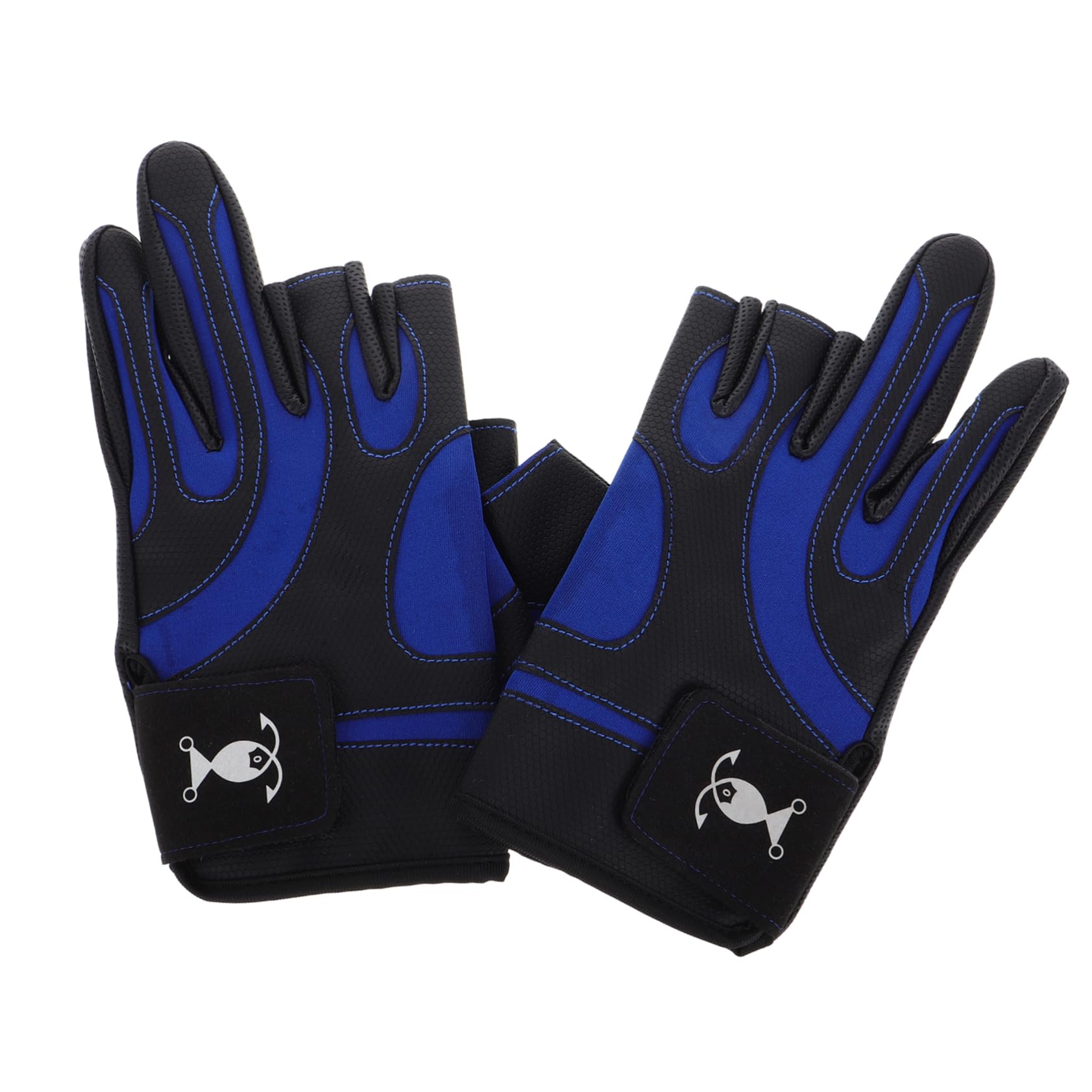 balacoo Fishing Gloves Men Women Non-Slip Puncture Resistant Gloves Uv Protection 3-Finger Access Night Fishing