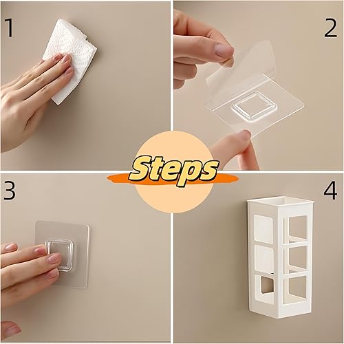 Miniatura 7 de Juego de 2 organizadores de herramientas para el cabello para montaje en pared, organizador de herramientas de pelo de baño colgante para rizador,