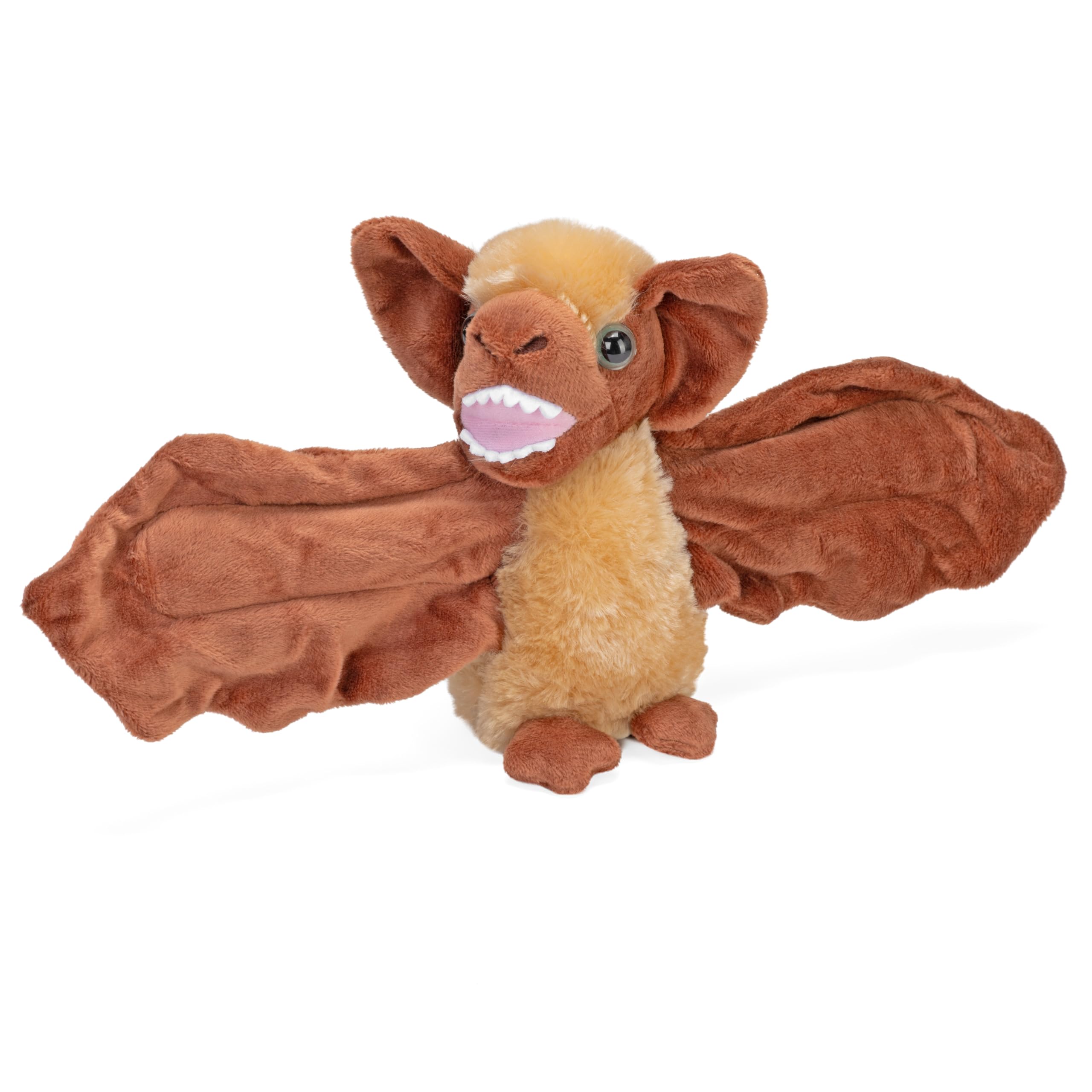 Wild Republic 22498 Huggers, Brown Bat Plush, Slap Bracelet Stuffed Animal, Kids Toys, 8 Inches