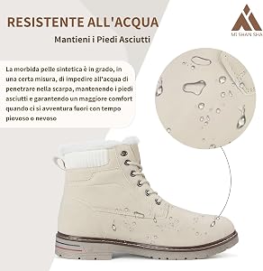 Zoccoli Invernali Mishansha Da Donna, In Finta Pelle Scamosciata Con Fodera In Morbida Pelliccia, Suola EVA Antiscivolo, Taglie 36-42 - 5