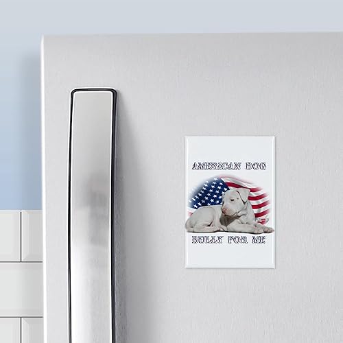 Miniatura 3 de CafePress Bully For Me, imán rectangular de perro americano, imán para refrigerador de 3 x 2 pulgadas