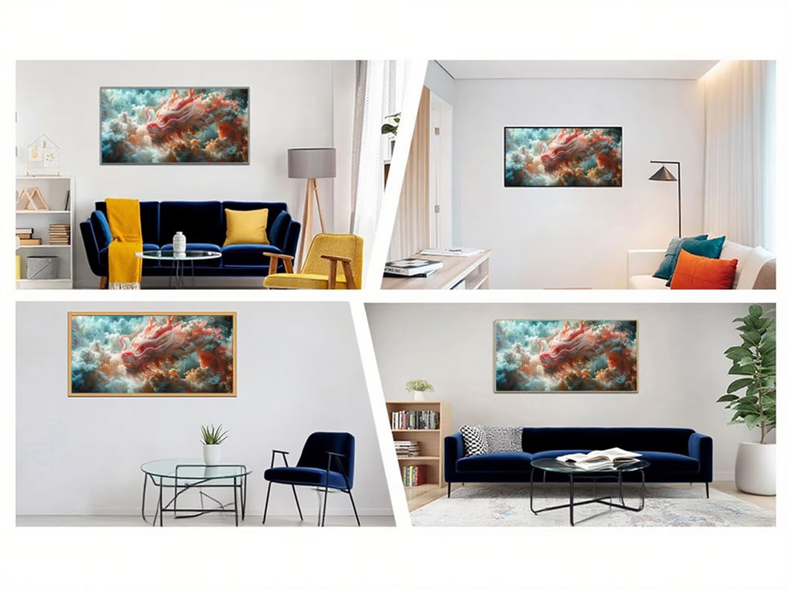 Diamentowe artystyczne chmury, zestawy do malowania diamentami dla dorosłych, 5D Dimond Art Dragon Gem Arts and Crafts Paintings, DIY, kryształ górski, haft krzyżykowy, malowanie po numerach