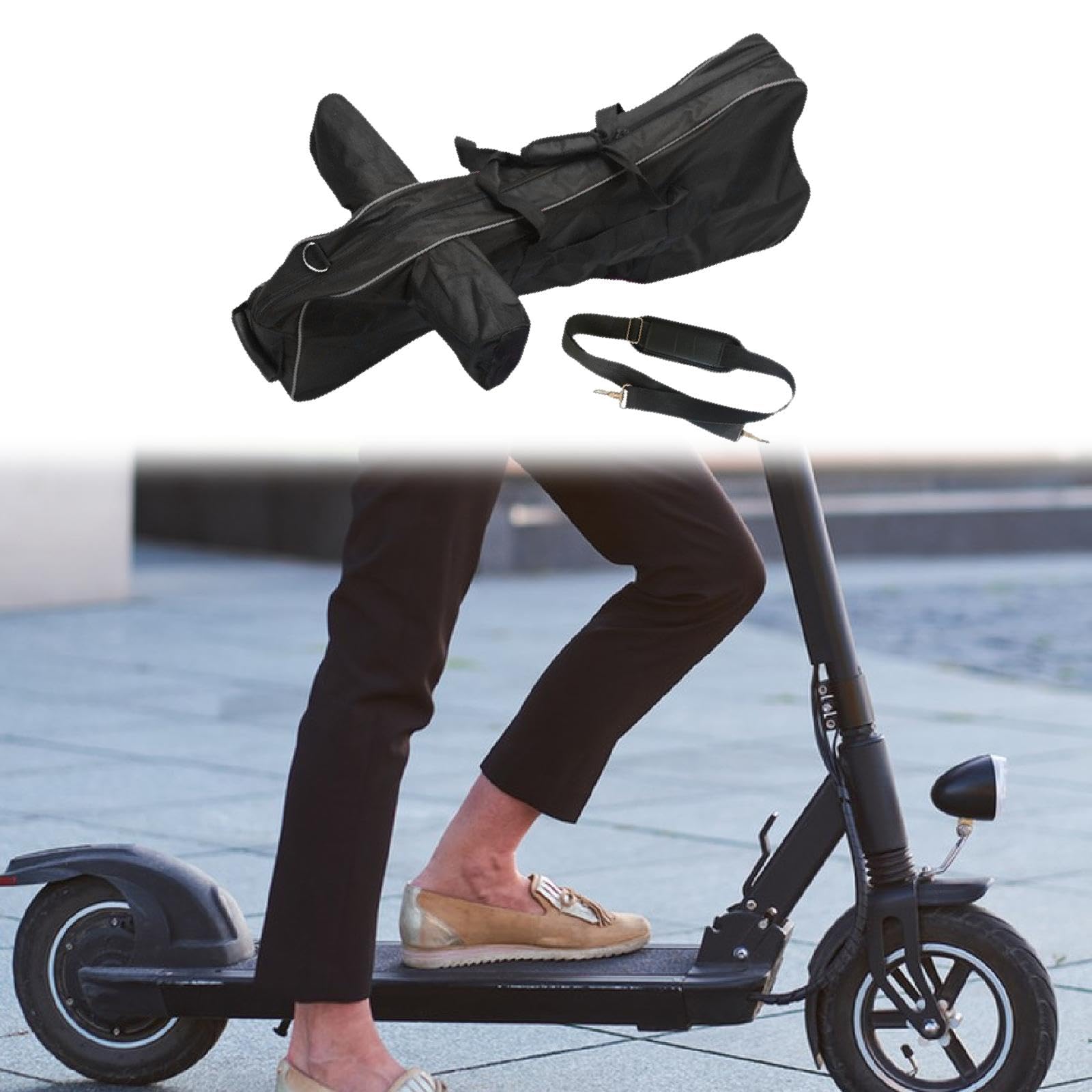Bolsa de Viaje para Patinete Eléctrico, Estuche de Almacenamiento Profesional para