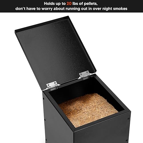 Miniatura 4 de Stanbroil Extensión de tolva para parrilla de pellets para Pit Boss serie 340 y 440, color negro