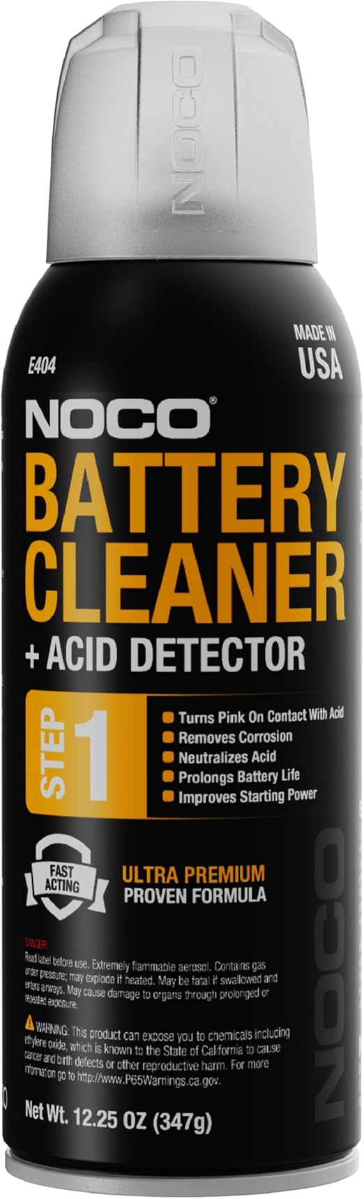 NOCO E404 12.25 Oz Battery Terminal Cleaner Spray and