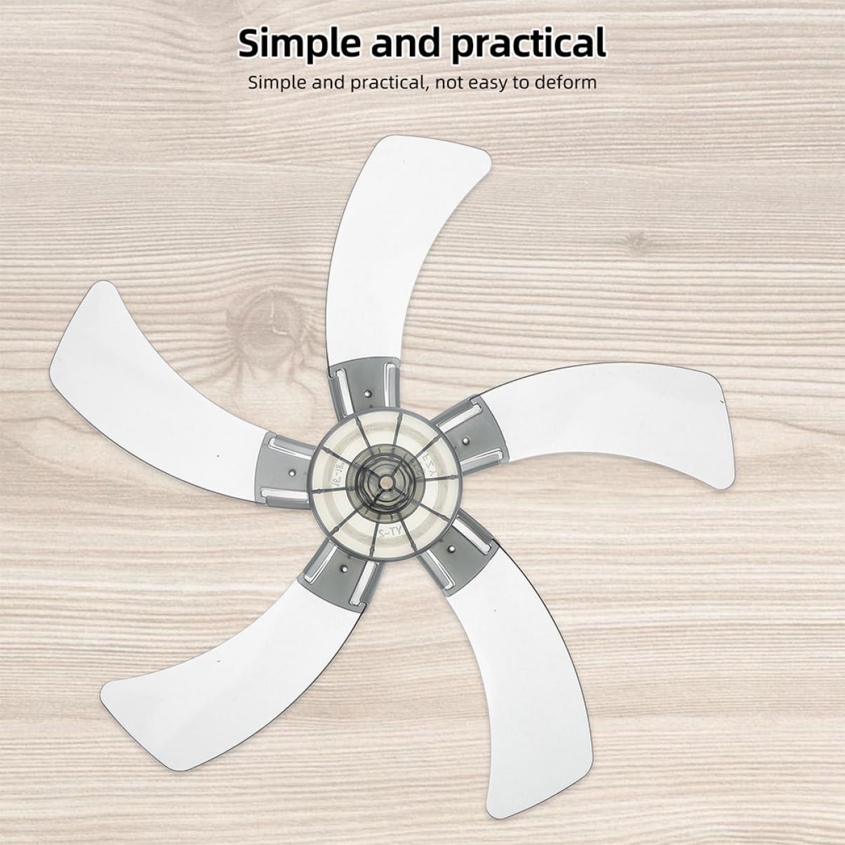 MAGICLULU 1 Set accessorio ventilatore da pavimento ventilatore elettrico Ventilatore per esterni pale del ventilatore in piedi pala del ventilatore parti del ventilatore plastica Light Grey