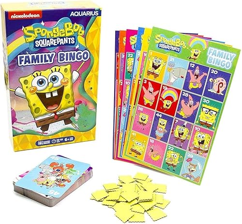AQUARIUS - Juego de bingo familiar de Bob Esponja