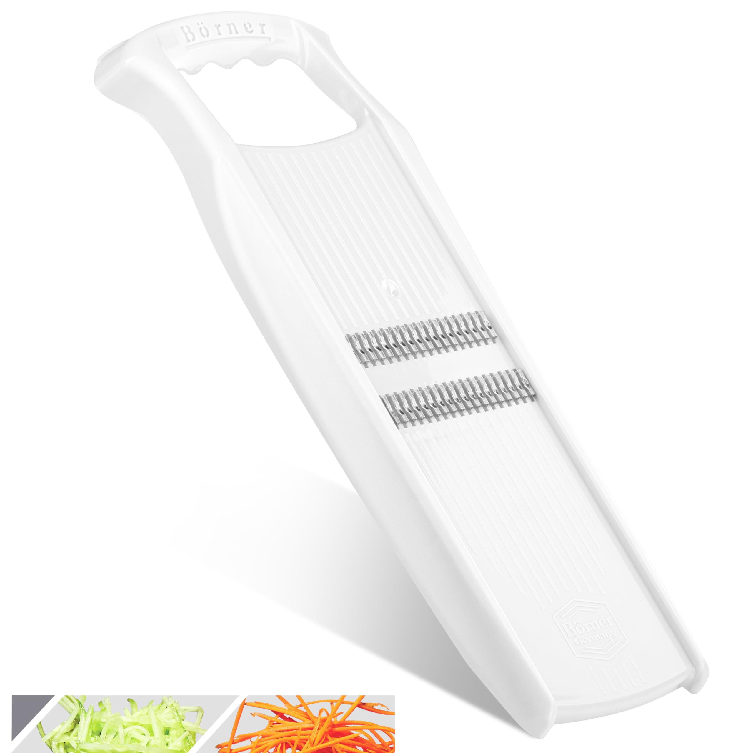 BORNER Roko PowerLine | Vegetable Grater Börner - Quality Made in Germany, Color:White
