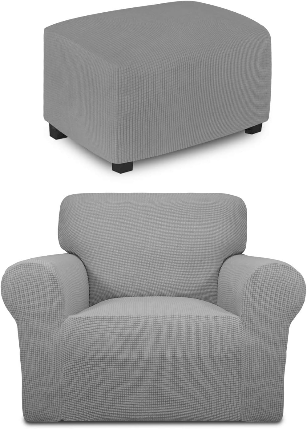 Amazoncom Easy Going Ottoman L Bundles Chair Slipcover Home Kitchen Amazoncom Easy Going Ottoman L Bundles Chair Slipcover Home Kitchen
