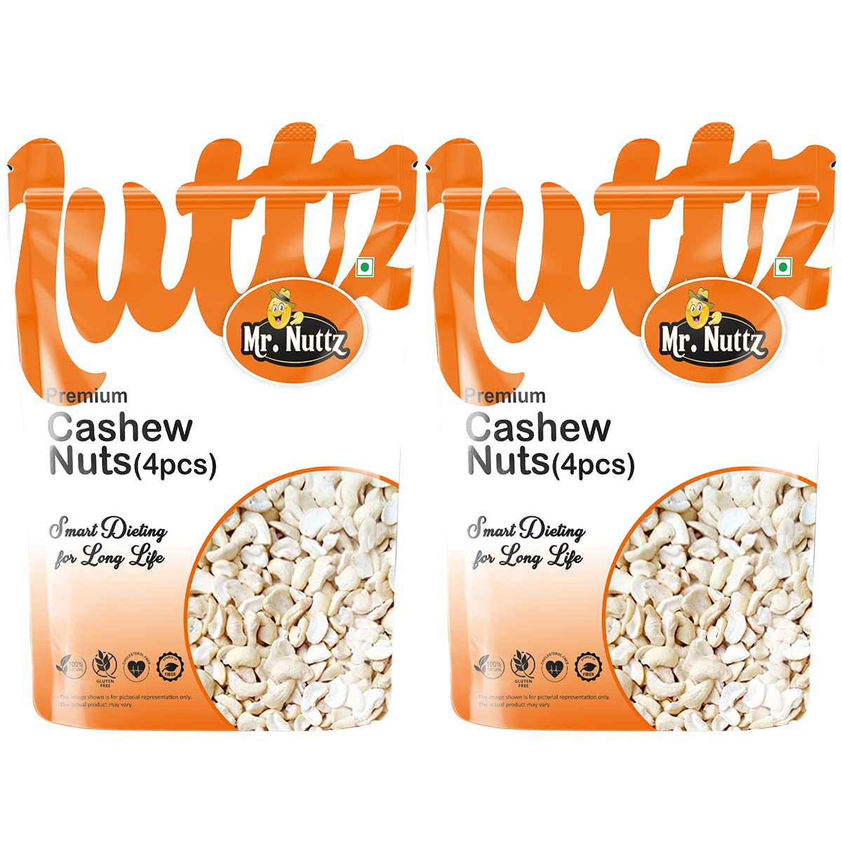 Mr.Nuttz Premium 4pc Broken Cashews Nut Tukda Kaju 1kg (Pack Of 2-500g Each) (B09YDFVL3W) Amazon Price History, Amazon Price Tracker