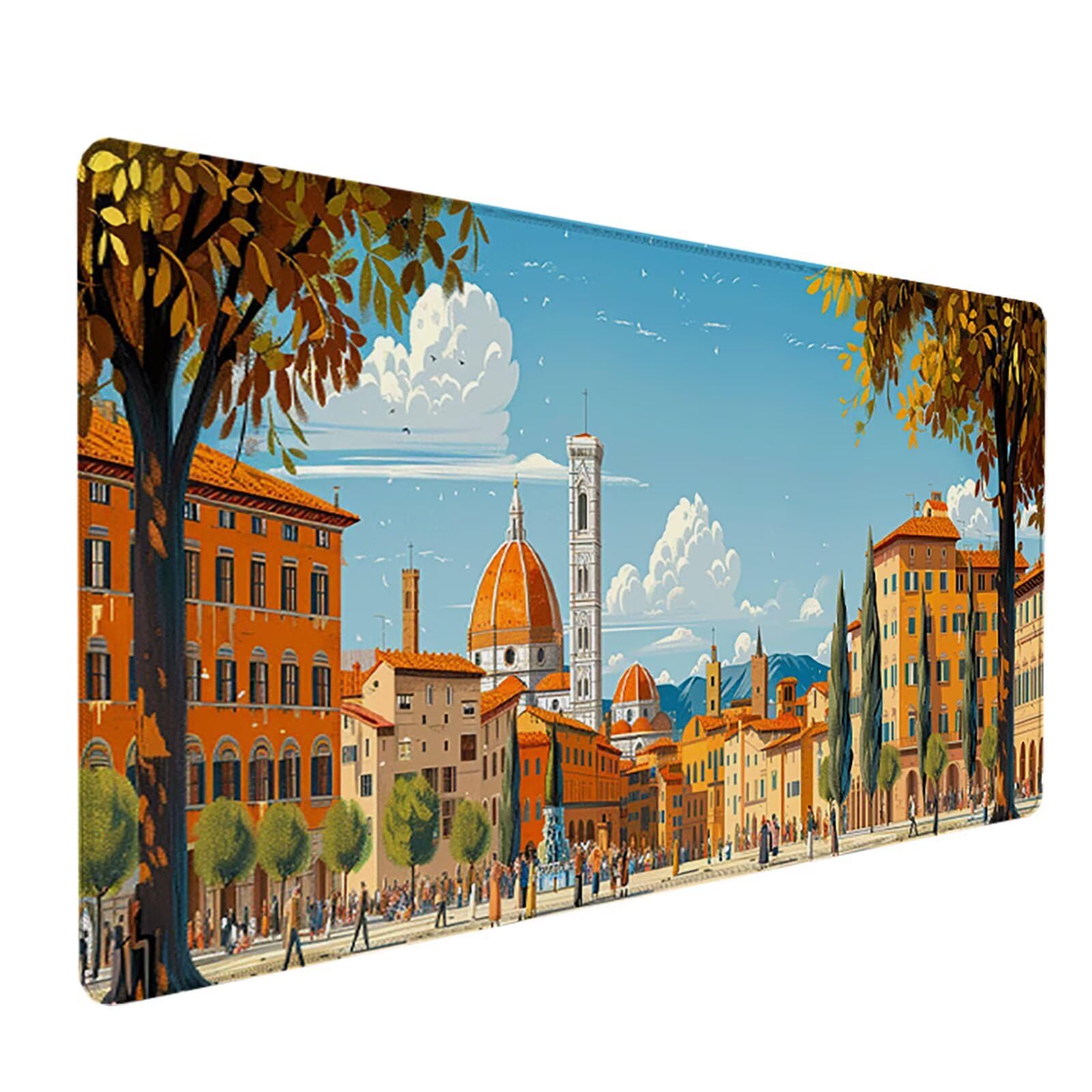 Casas Alfombrilla Ratón Gaming XXL 1500x800mm, Alfombrilla Gaming Amarillo Mousepad con Base de Goma Antideslizante, Impermeable Desk Mat para Teclado y Raton, Accesorios Gaming Regalos de Hombre Z-Z