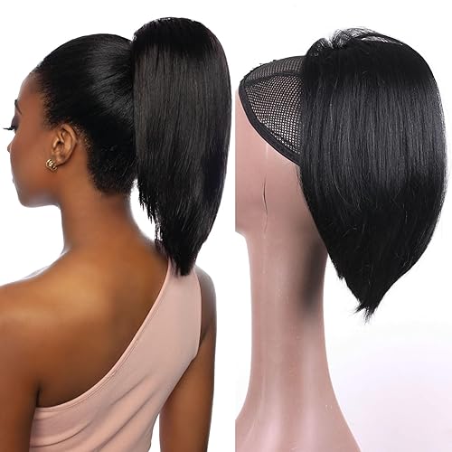 Peluca corta lacia estilo Bob con encaje frontal sin pegamento, predepilada, densidad del 180%, fácil de instalar con banda elástica para mujeres,