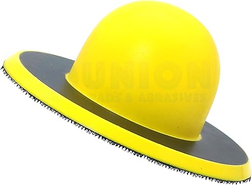 Union Pads & Abrasives Bloque redondo de lijado manual de gancho y bucle de 5 pulgadas para bloque de lijado a manoalmohadilla de lijado de mano,