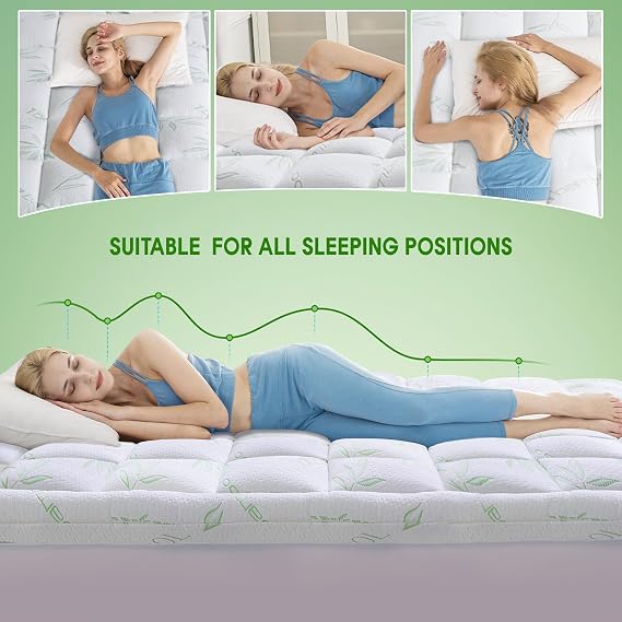 Whatbedding Bamboo Mattress Topper F-1