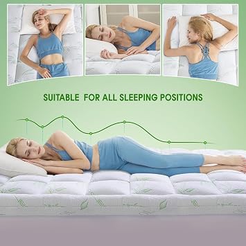 Whatbedding Bamboo Mattress Topper F-1