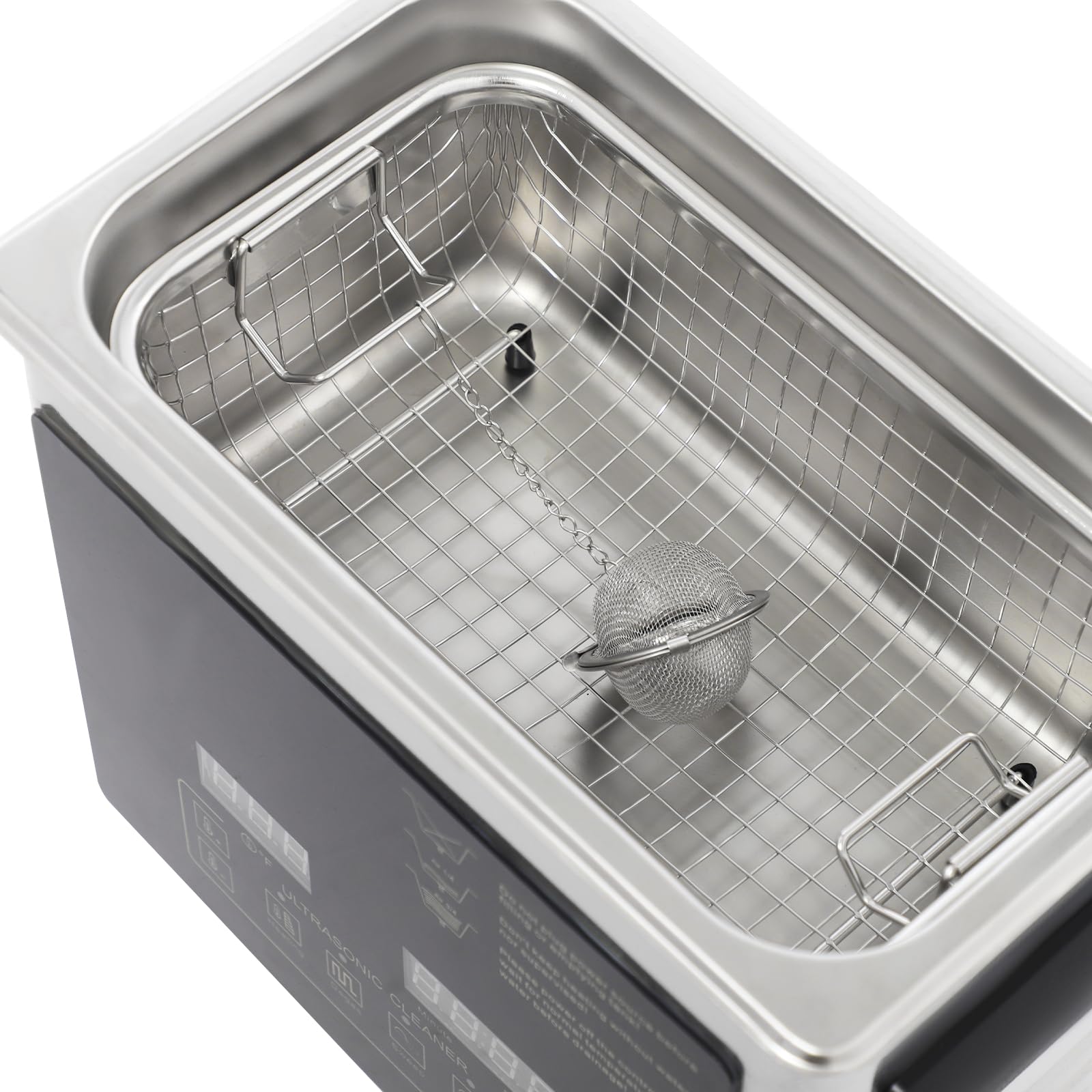 Ultradźwiękowe urządzenie do czyszczenia okularów, 3,2 l, 0-80 °C, regulowana podwójna częstotliwość, pralka ultradźwiękowa z ogrzewaniem i timerem 40 kHz, 28 kHz, ultradźwiękowy środek do czyszczenia