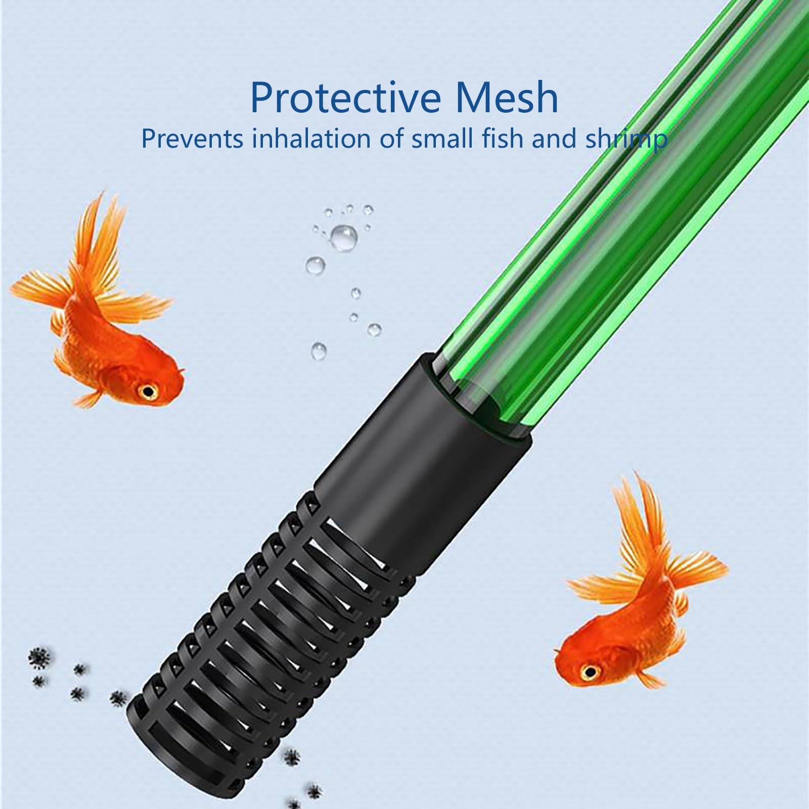 Limpiador De Grava para Acuarios, Manguera De Sifón Manual con Bolsa De Aire Espesada, Herramientas De Limpieza para Acuarios, Uso para Limpieza De Grava y Arena En Peceras