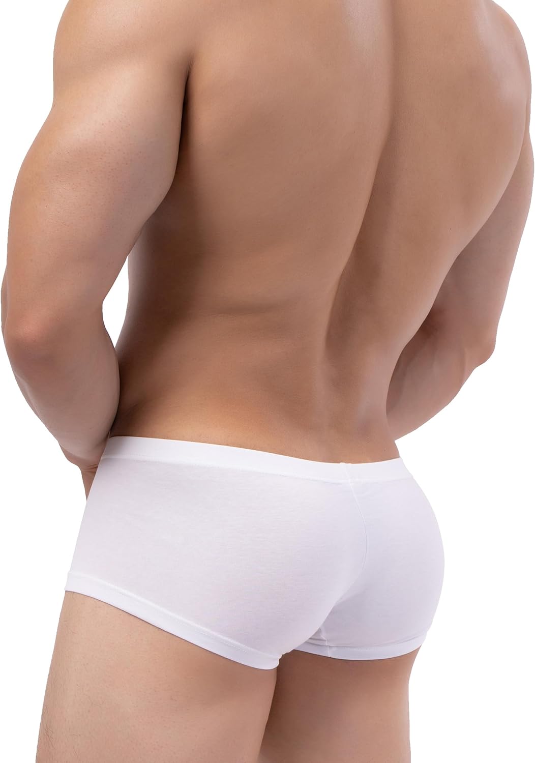 iKingsky Men's Cotton Bulge Boxer Briefs Sexy Pouch Shorts Stretch Low Rise Trunks Under Panties for Men - Image 3