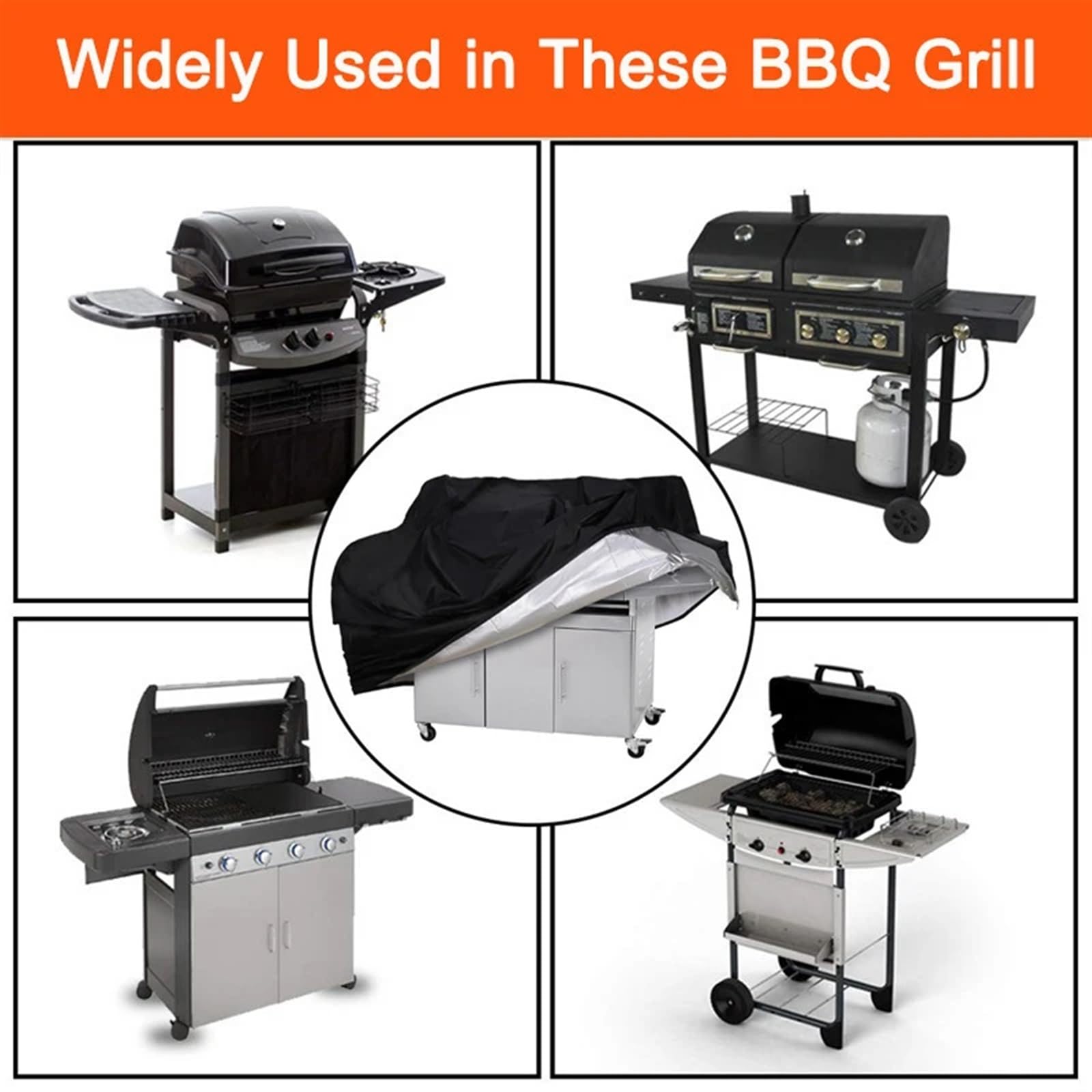 Cubierta for barbacoa, cubierta for barbacoa, cubierta for parrilla, cubierta for barbacoa, cubierta for parrilla de gas for barbacoa al aire libre, cubierta for ahumador de barbacoa con cuerda ajusta