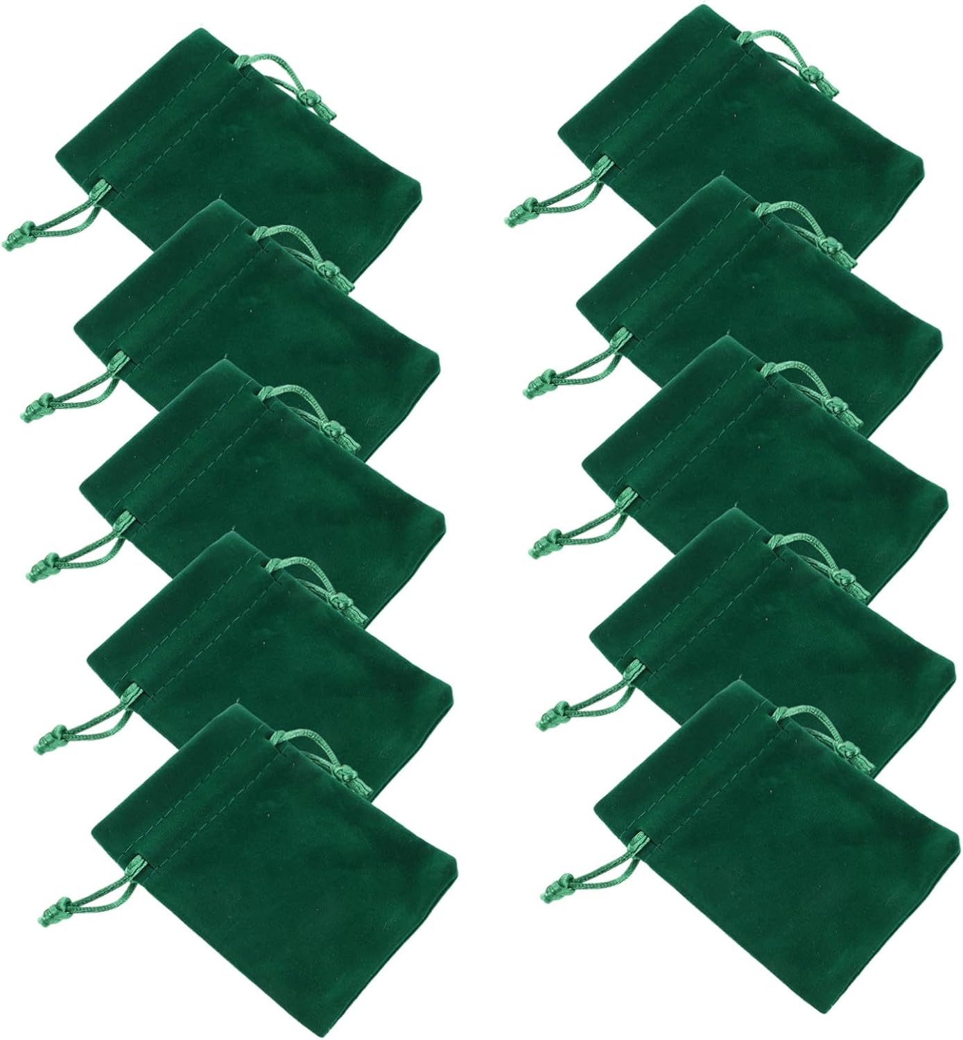 20pcs 20pcs Soft Velvet Drawstring Organizer Bag for Jewelry and Dice