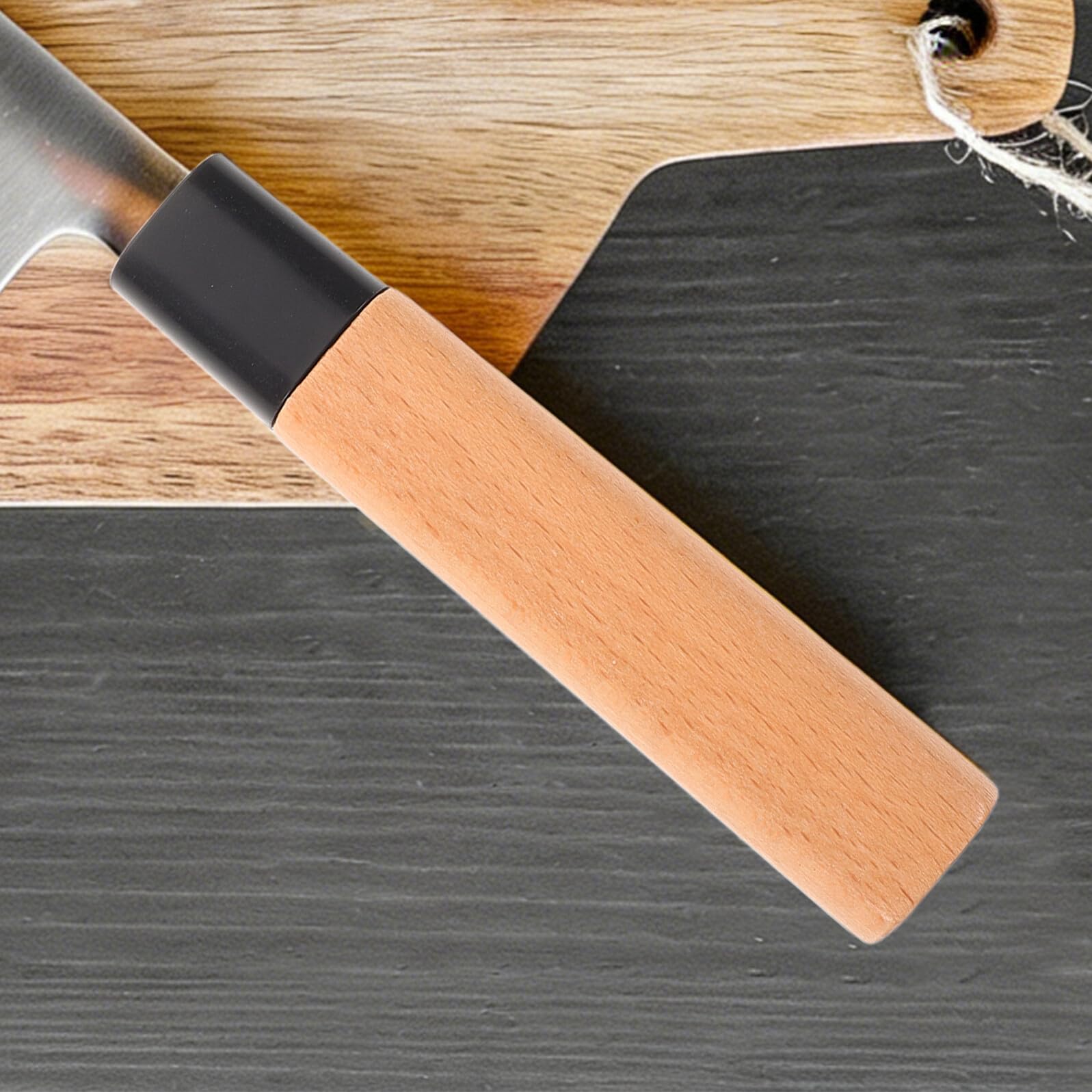 Gadpiparty 4 Stück Japanischer Messergriffe 11,7cm für Japanische Sashimi Messer Ergonomisch Langlebig zum Selbermachen für Professionelle Küchen