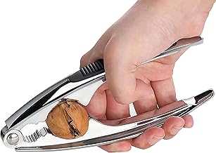 Primes DIY Nutcracker Heavy Duty with Non-Slip Handle Stainless Steel Nut Opener Tool for Walnut Hazelnut Almonds Pecan, Metal Nut Cracker Tool for All Sorts of Nuts, Home Kitchen Parties Tools