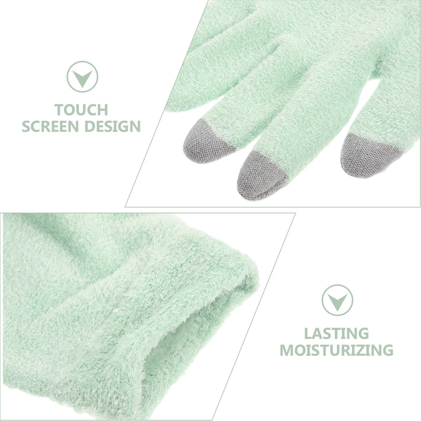 Guantes Hidratantes para Manos Secas y Agrietadas para Mujeres Hilo de Pluma, Aumento de Flexibilidad y Suavidad, Ideales para Cuidado la Noche