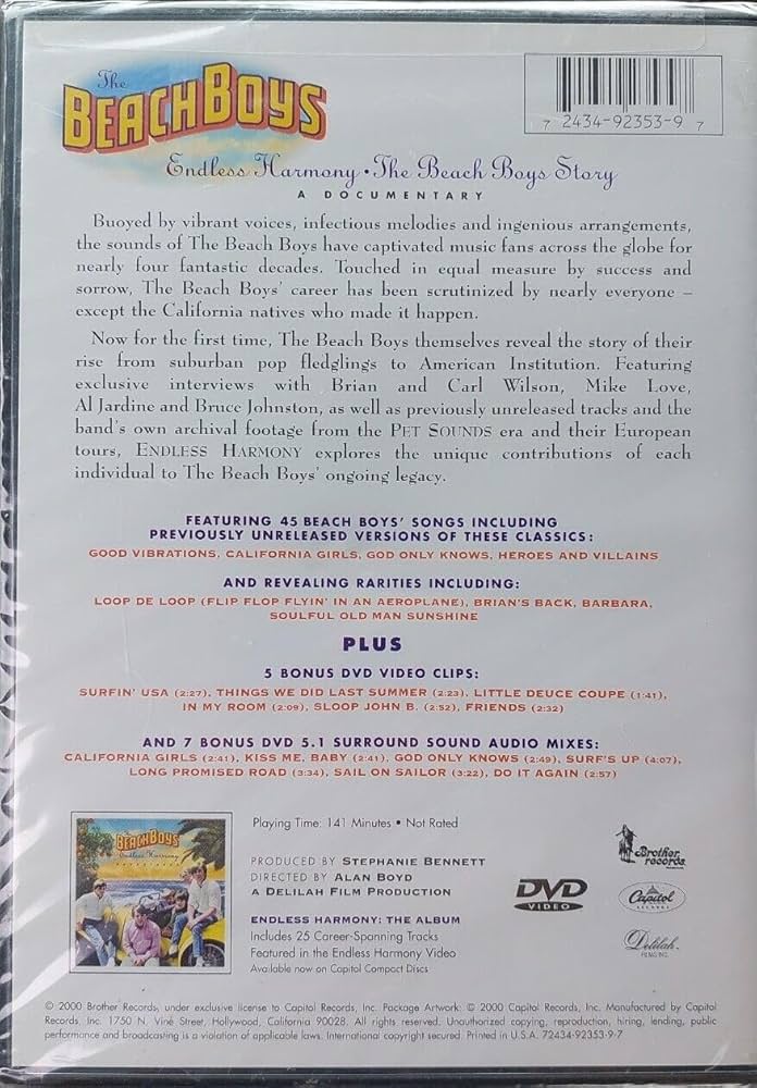 エンドレス・ハーモニー [DVD] Amazon.co.jp: Beach Boys: Endless Harmony [DVD] [Import