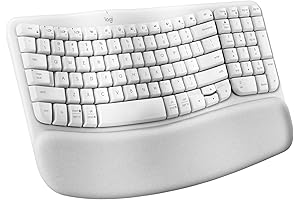 Logitech Wave Keys White Ergonomic Keyboard