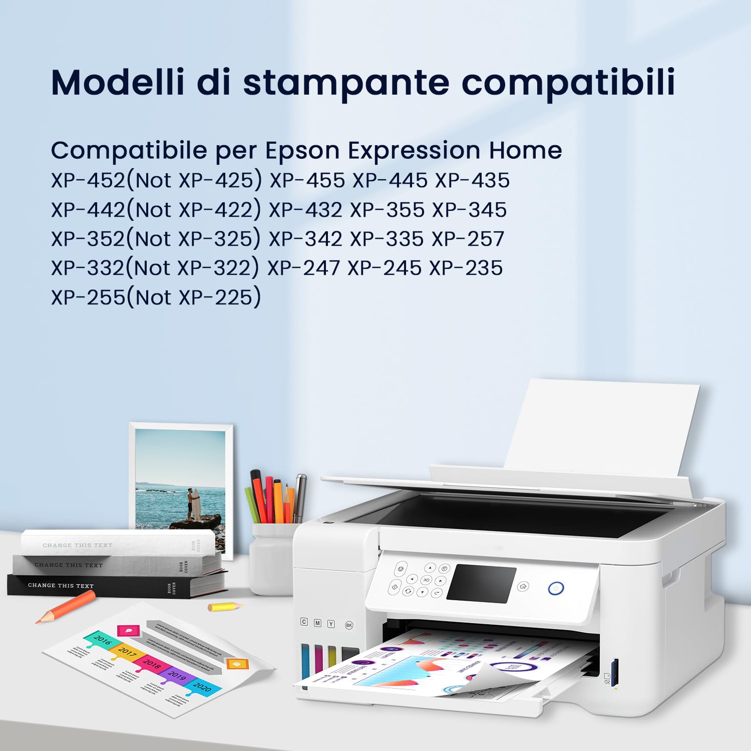 Hookink 29XL Cartucce Compatibili con Epson 29 XL Multipack per Expression Home XP-342 XP-352 XP-452 XP-332 XP-245 XP-442 XP-255 XP-355 XP-455 XP-247 XP-432 XP-435 (6 Nero 2 Ciano 2 Magenta 2 Giallo)