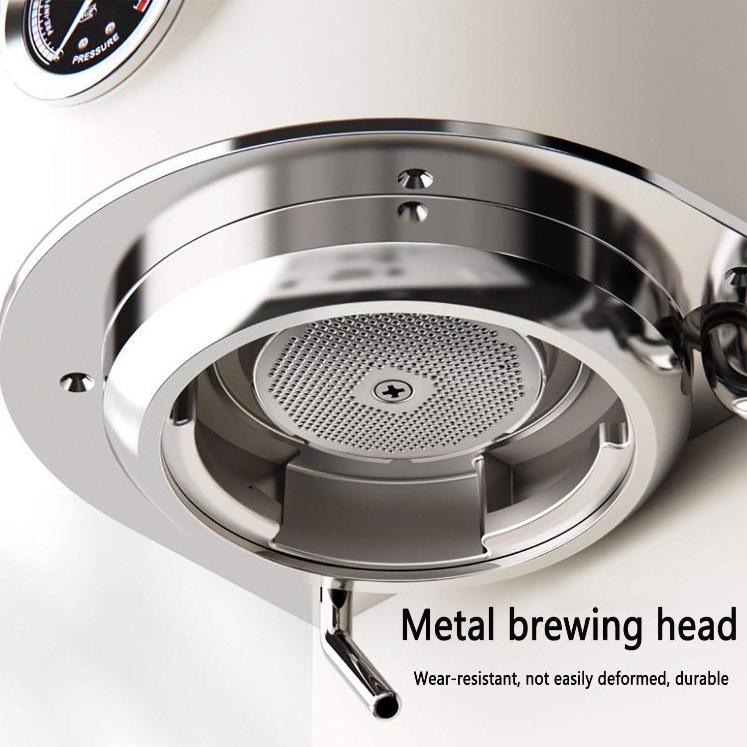 Macchina per caffè espresso semiautomatica con touch screen, erogazione