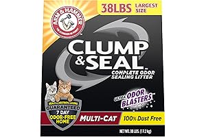 Arm & Hammer Clump & Seal Multi-Cat Clumping Litter, 38 lb.