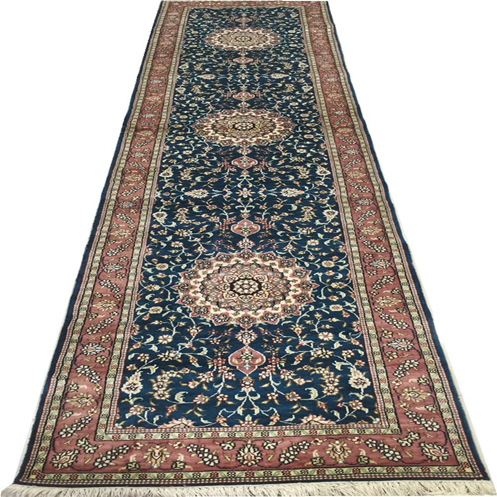 76x305cm Handmade Silk Long Carpet Corridor Carpet Connects Happiness Avenue