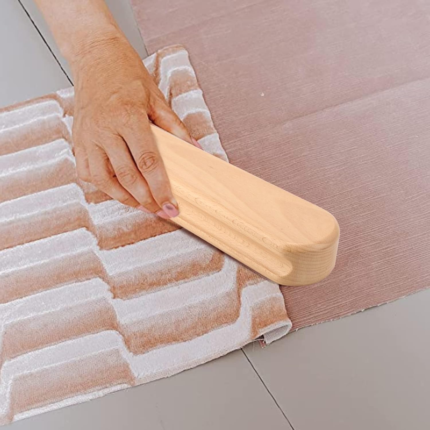 Kit de badajo de sastre, badajo de madera profesional con protector de planchado, bolígrafo de hueso, herramienta de costura para planchar, coser, plisar, modista