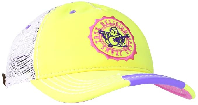 True Religion Men's Neon Baseball Cap 