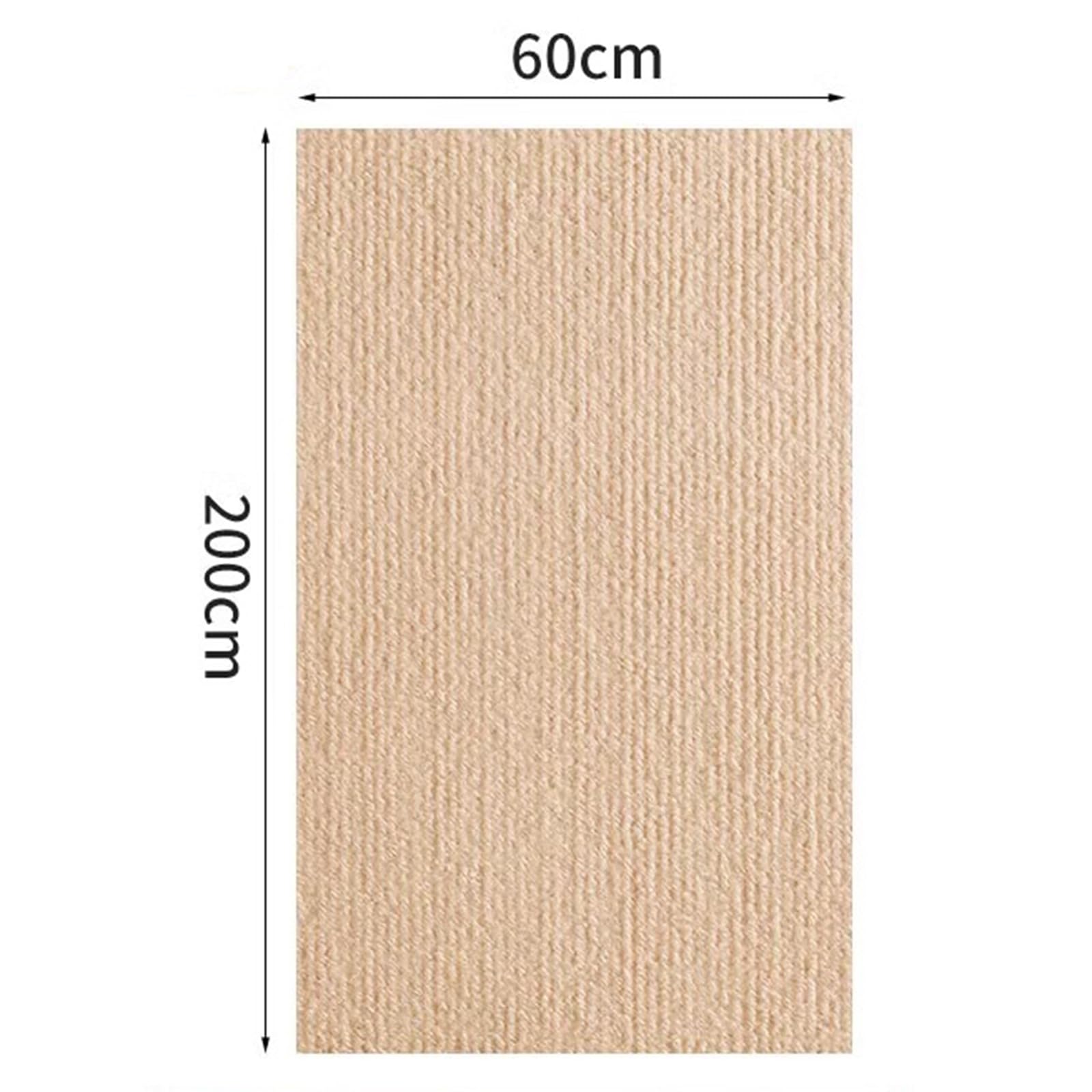 Alfombra Rascador para Gatos, Protector Sofa Gatos Arañazo, DIY Recortable Protectores de Muebles Antiarañazos, Multiusos Protector Pared, Rollo de Papel Tapiz Autoadhesivo(Khaki-60 x 200 CM)