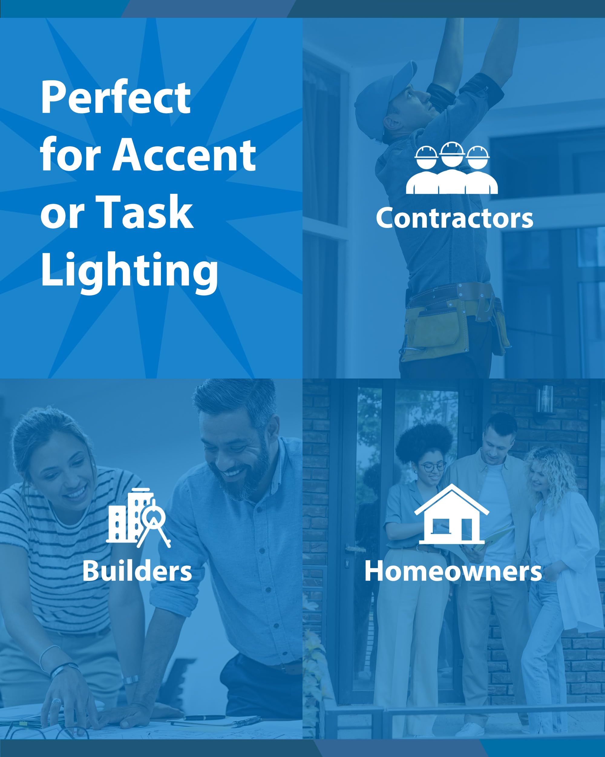 Nicor Lighting - Lámpara de bala ajustable