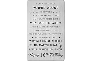 CPLJW Happy 16th Birthday Card for Boys and Girls