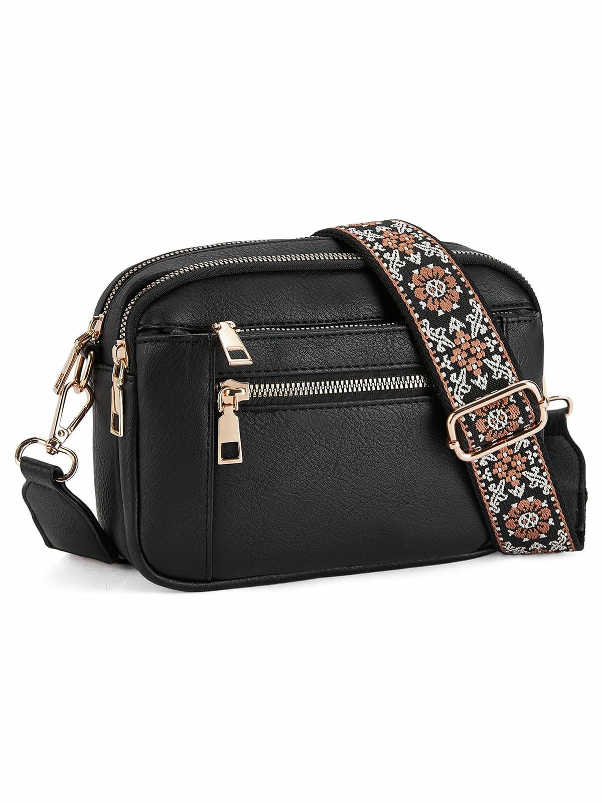 Modna damska torba crossbody z zamkiem błyskawicznym, torba na ramię ze skóry PU na co dzień, modna wszechstronna wysokiej jakości torba na codzienne dojazdy do pracy