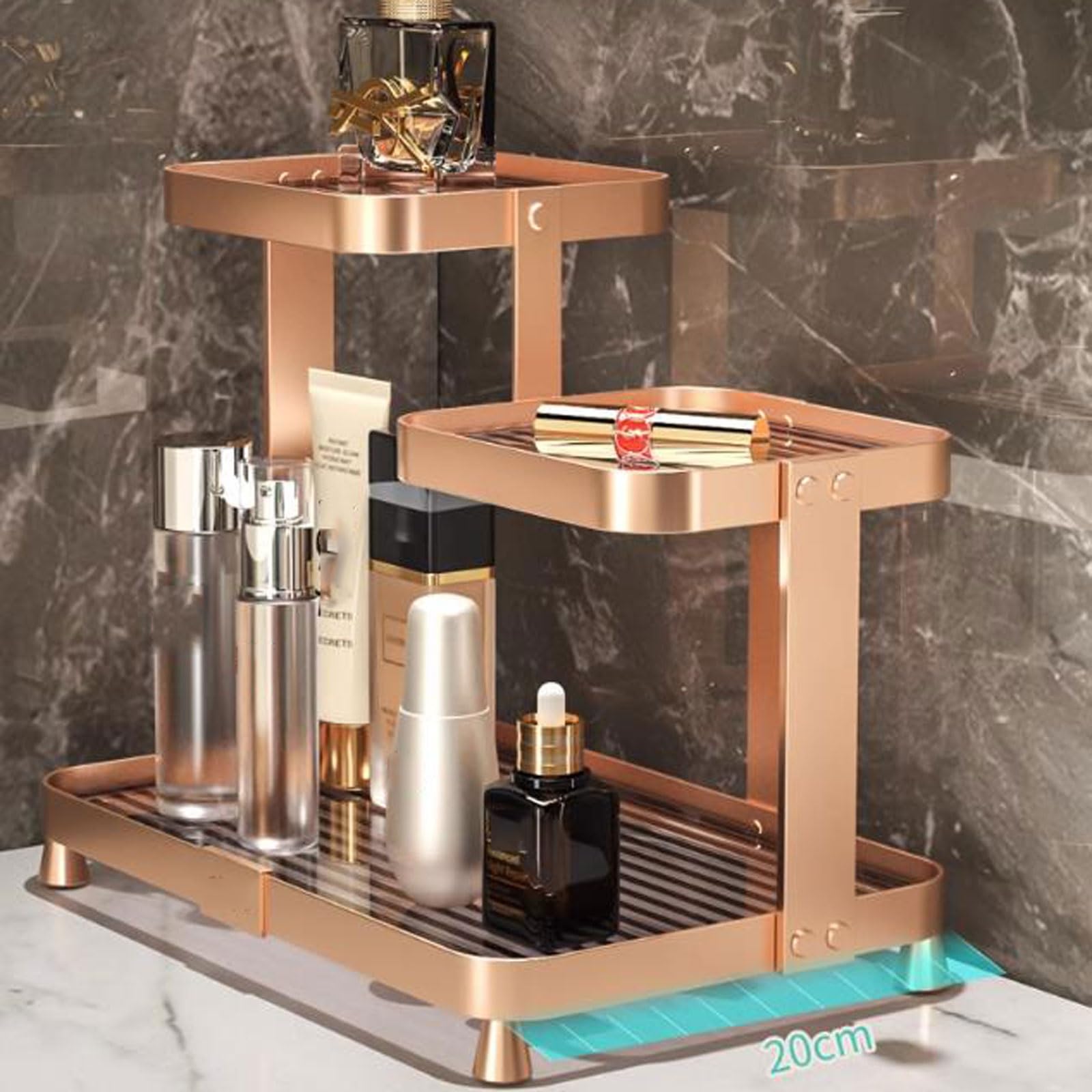 Maquillage portatif Étagère à cosmétiques de Toilette