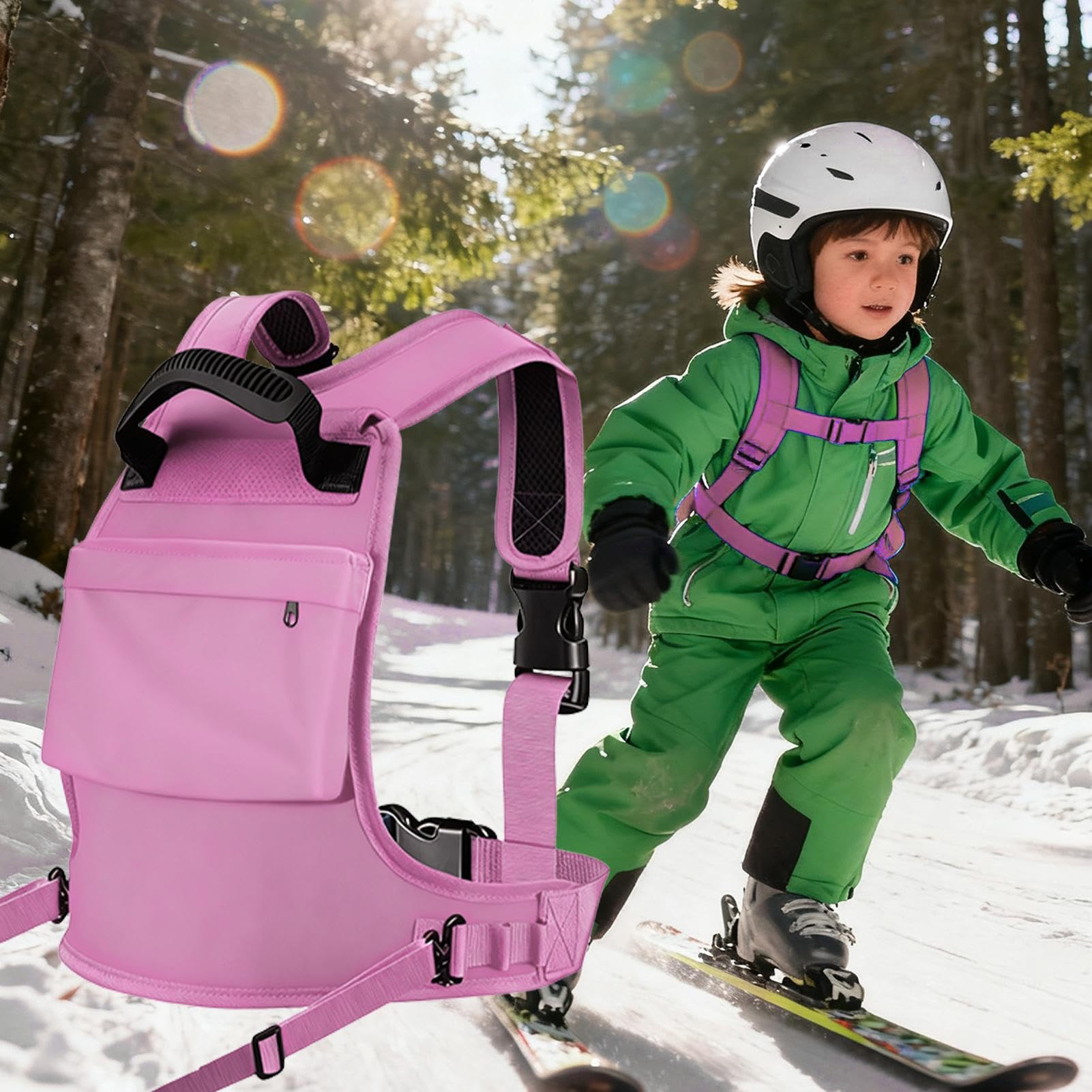 Harnais de Snowboard pour - Sécurité Et Prévention Des Chutes Pour Sports D'Hiver Avec Laisse D'Entraînement | Harnais d'Entraînement de Snowboard,Pour Garçons Filles Fils Et
