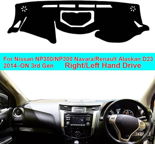 Miniatura 3 de Para Nissan NP300 Navara, para Renault Alaskan D23 2014-2019, cubierta de salpicadero de automóvil, parasol y alfombra